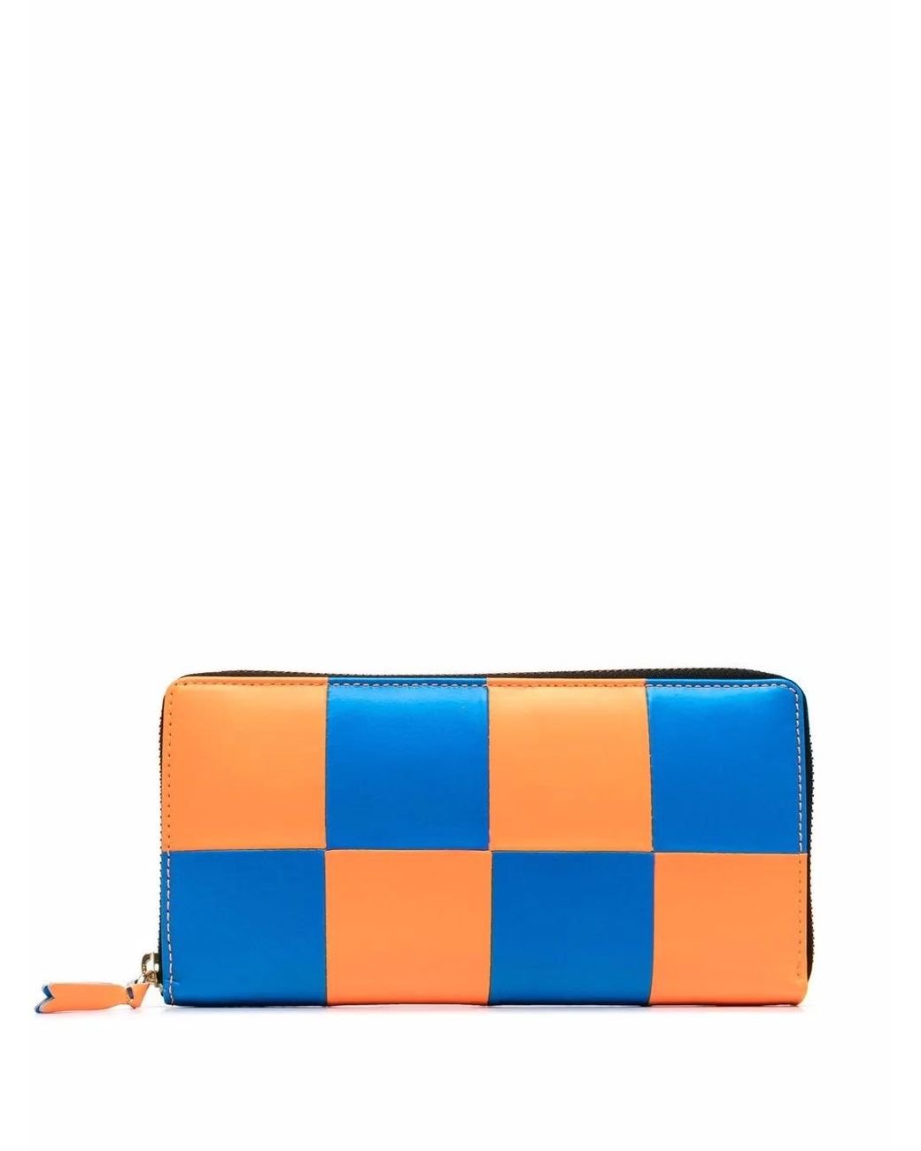 Comme des Garçons Blue Portefeuille Cdg Fluo Squares