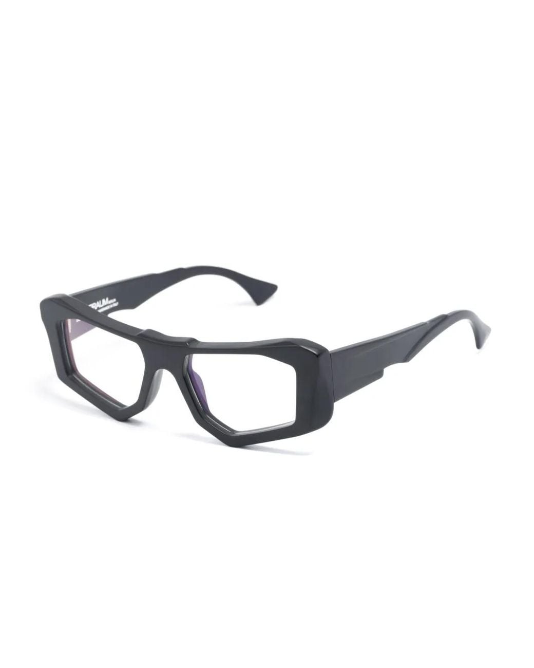 Kuboraum Black F6 Rectangle-Frame Glasses