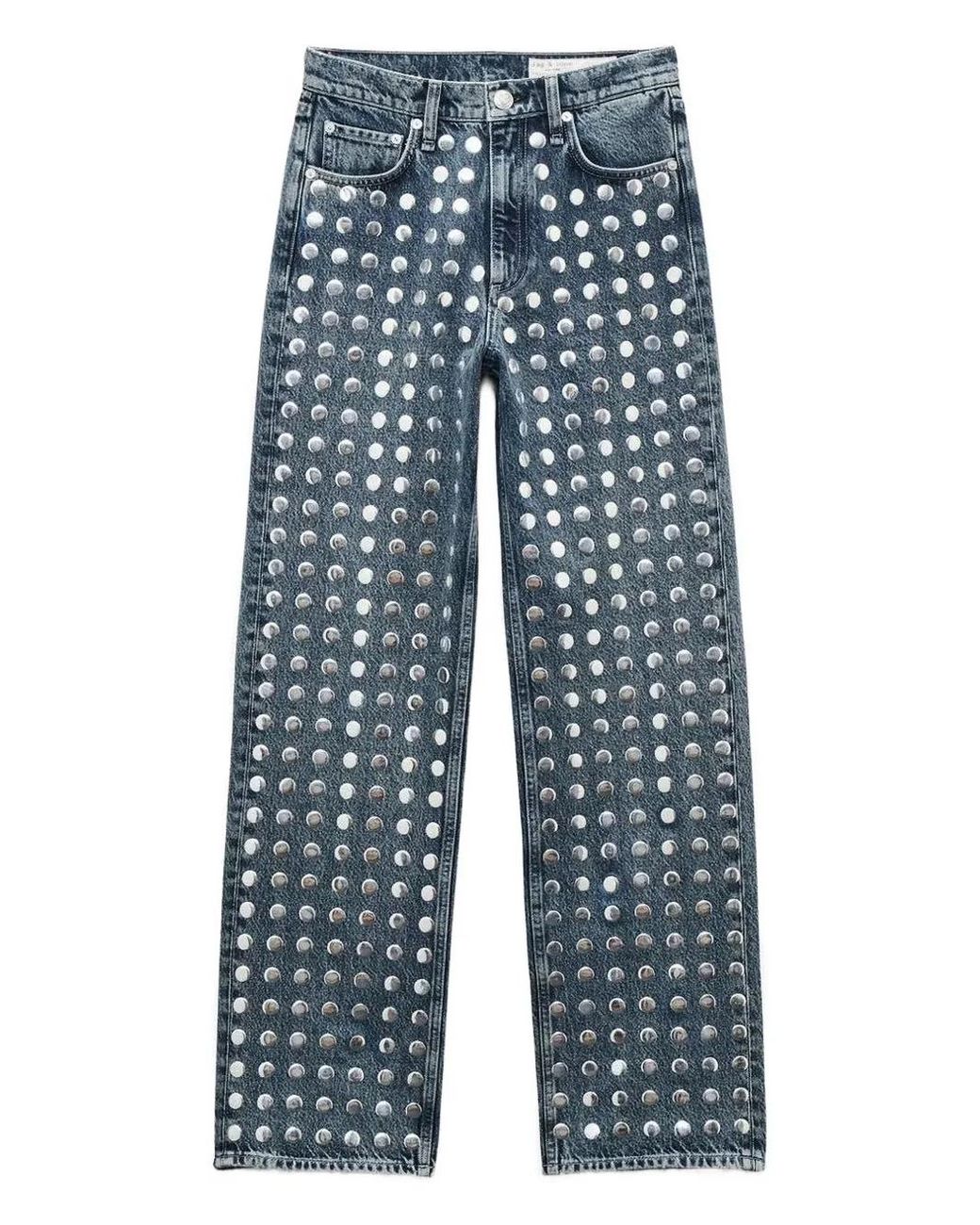 Rag & Bone Shea Verfraaide Jeans in het Blue