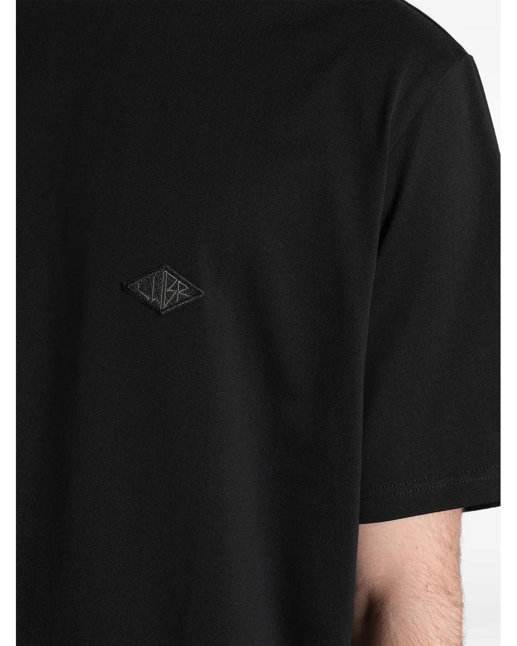 Low Brand Black B240 Logo-Patch T-Shirt for men