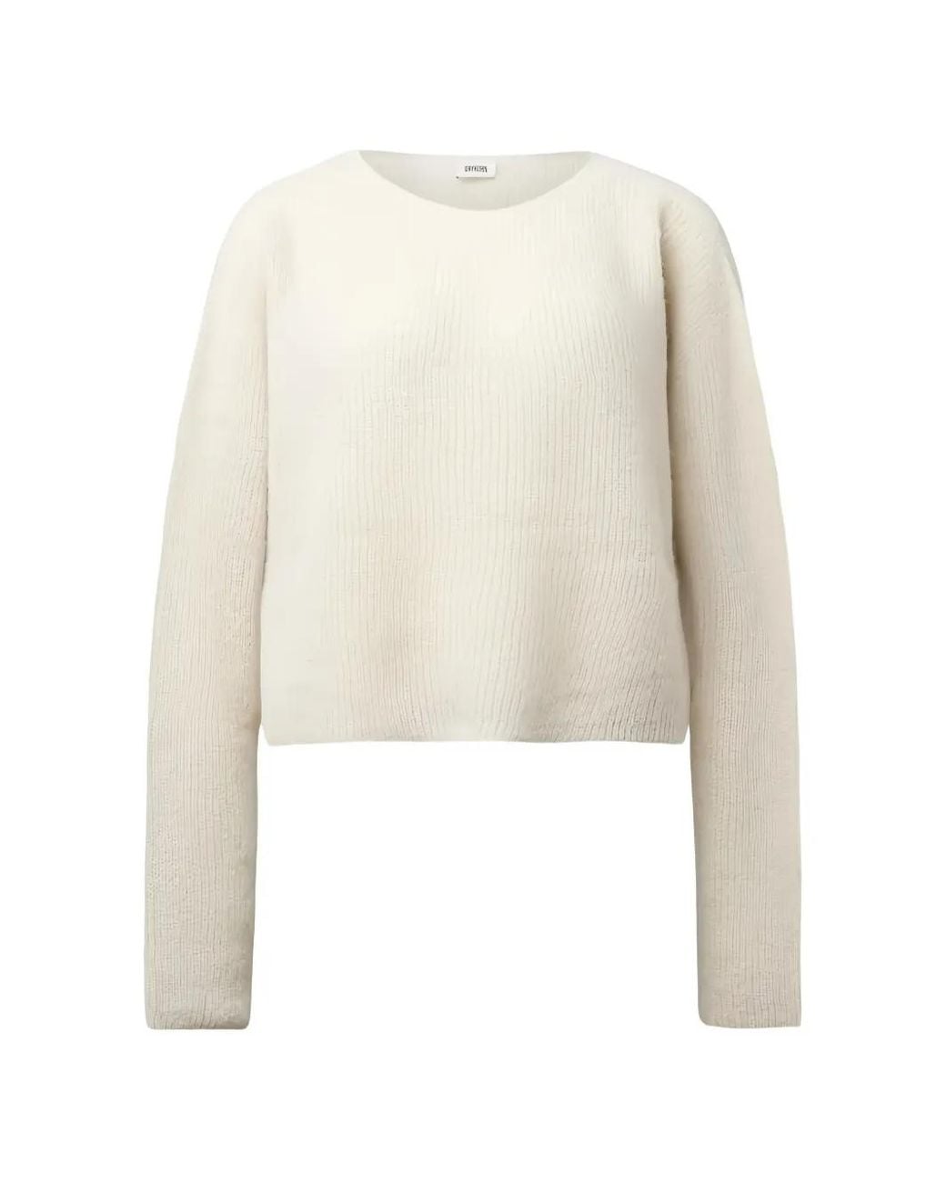 Drykorn White Imeny Cropped Sweater