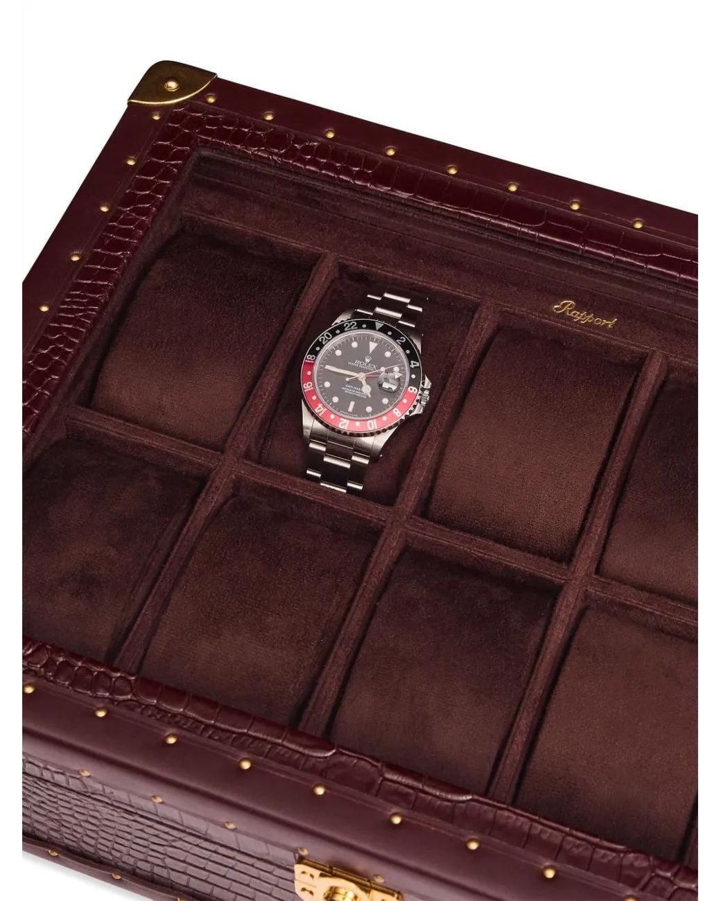 Rapport Brown Brompton Optic Eight Watch Box for men