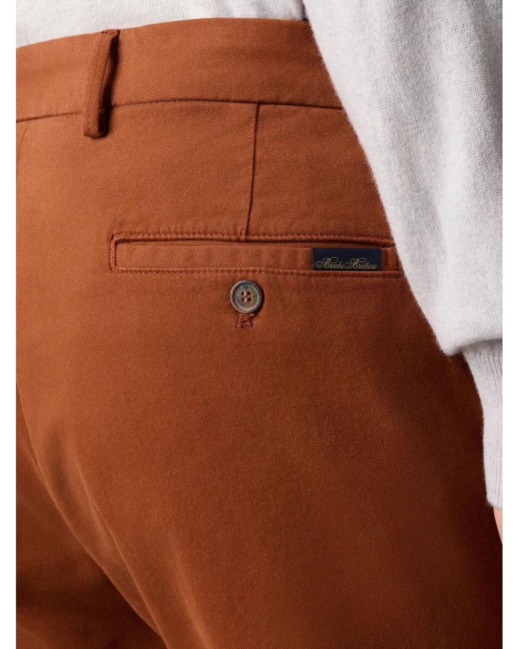 Brooks Brothers Brown Belt-Loops Trousers for men