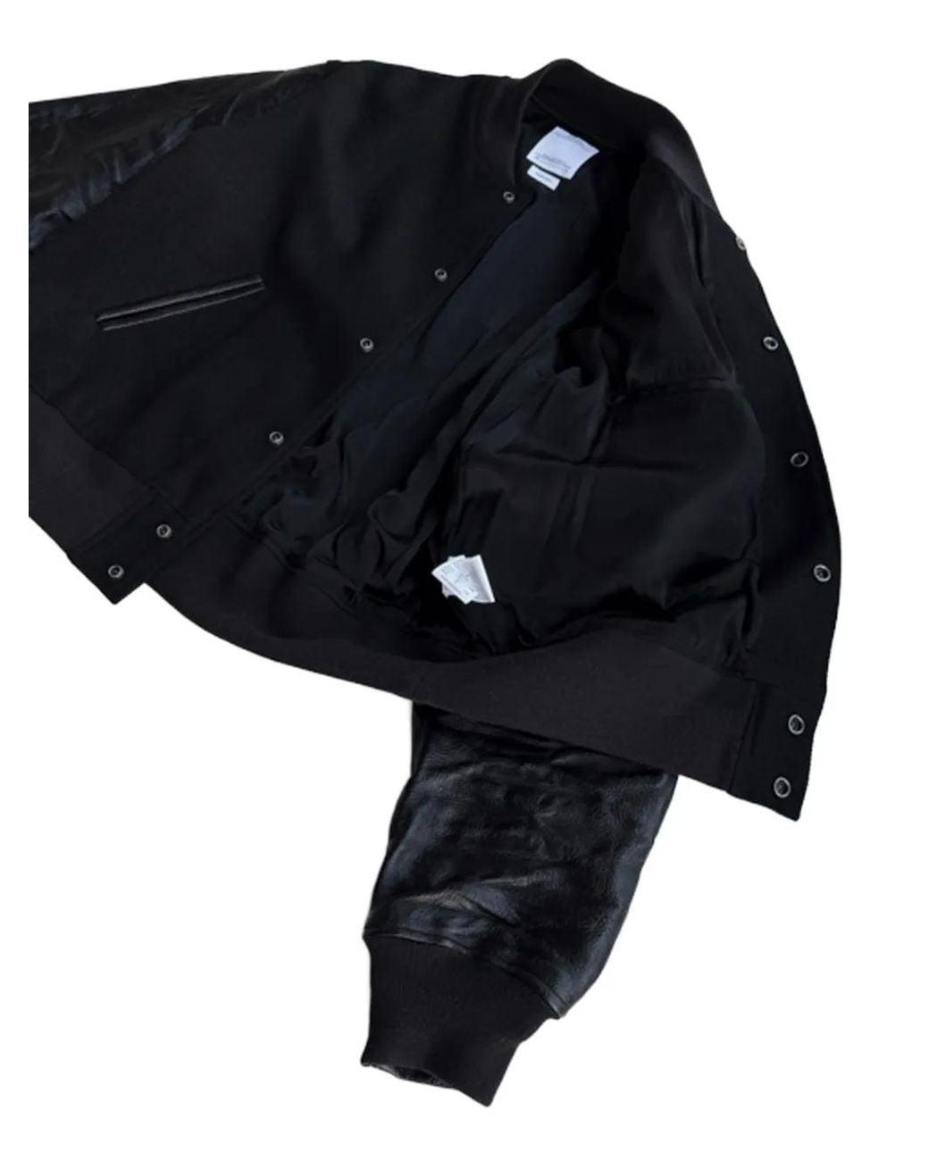 Visvim Black Button-Up Bomber Jacket for men