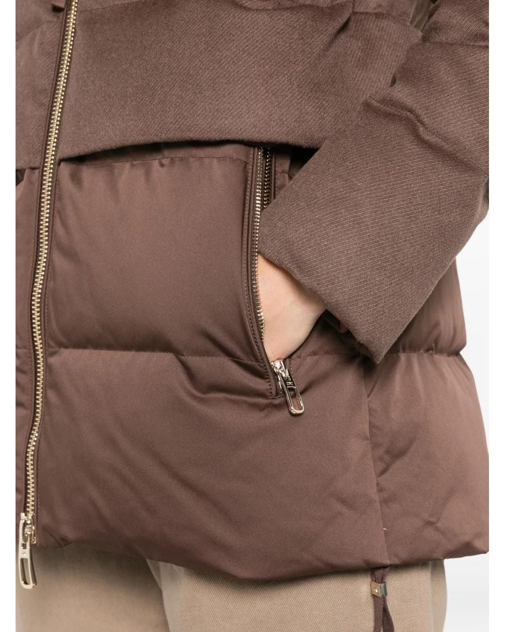 DUNO Brown Keiko Prato Hooded Padded Coat