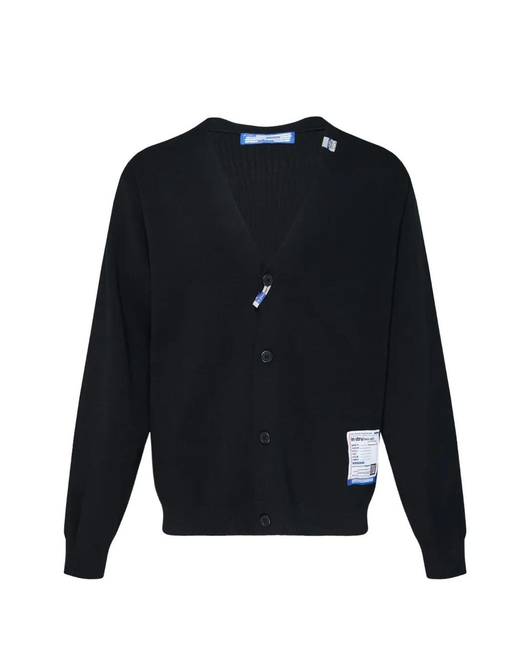 Maison Mihara Yasuhiro Blue Milan Rib Cardigan for men
