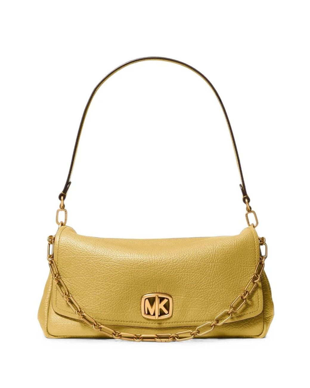 Michael Kors Metallic Grand Sac Porté Épaule Bryant En Cuir Texturé