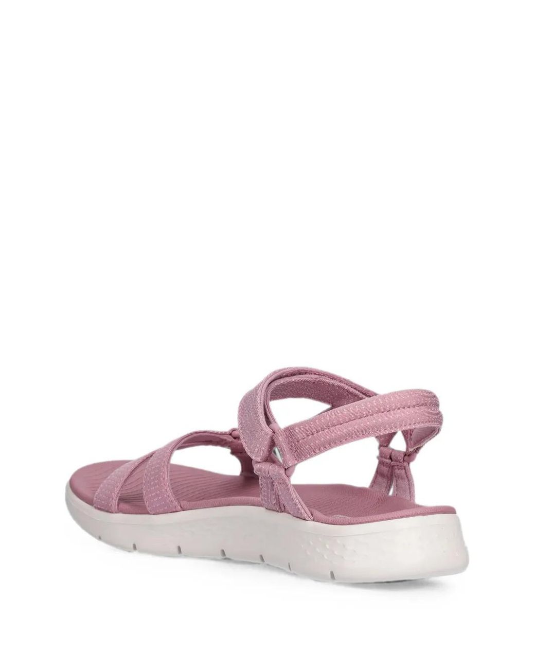 Skechers Pink Go Walk Flex Touch-Strap Sandals