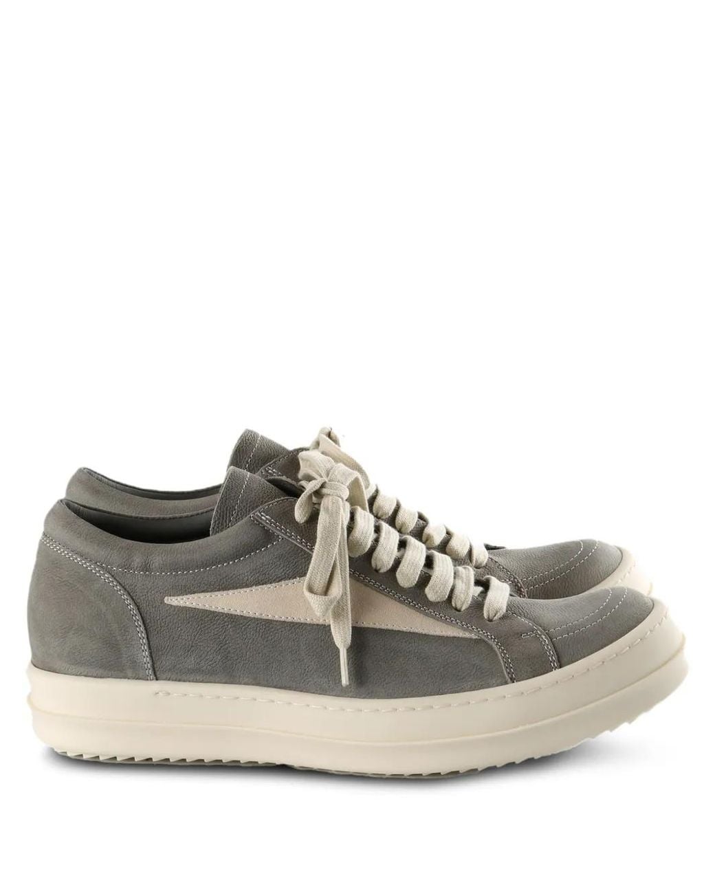 Rick Owens Gray Baskets À Empiècements