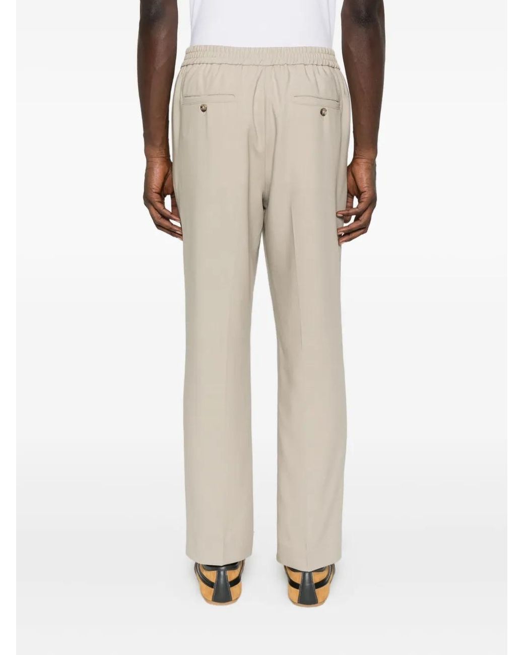 AMI Natural Wool Pants for men