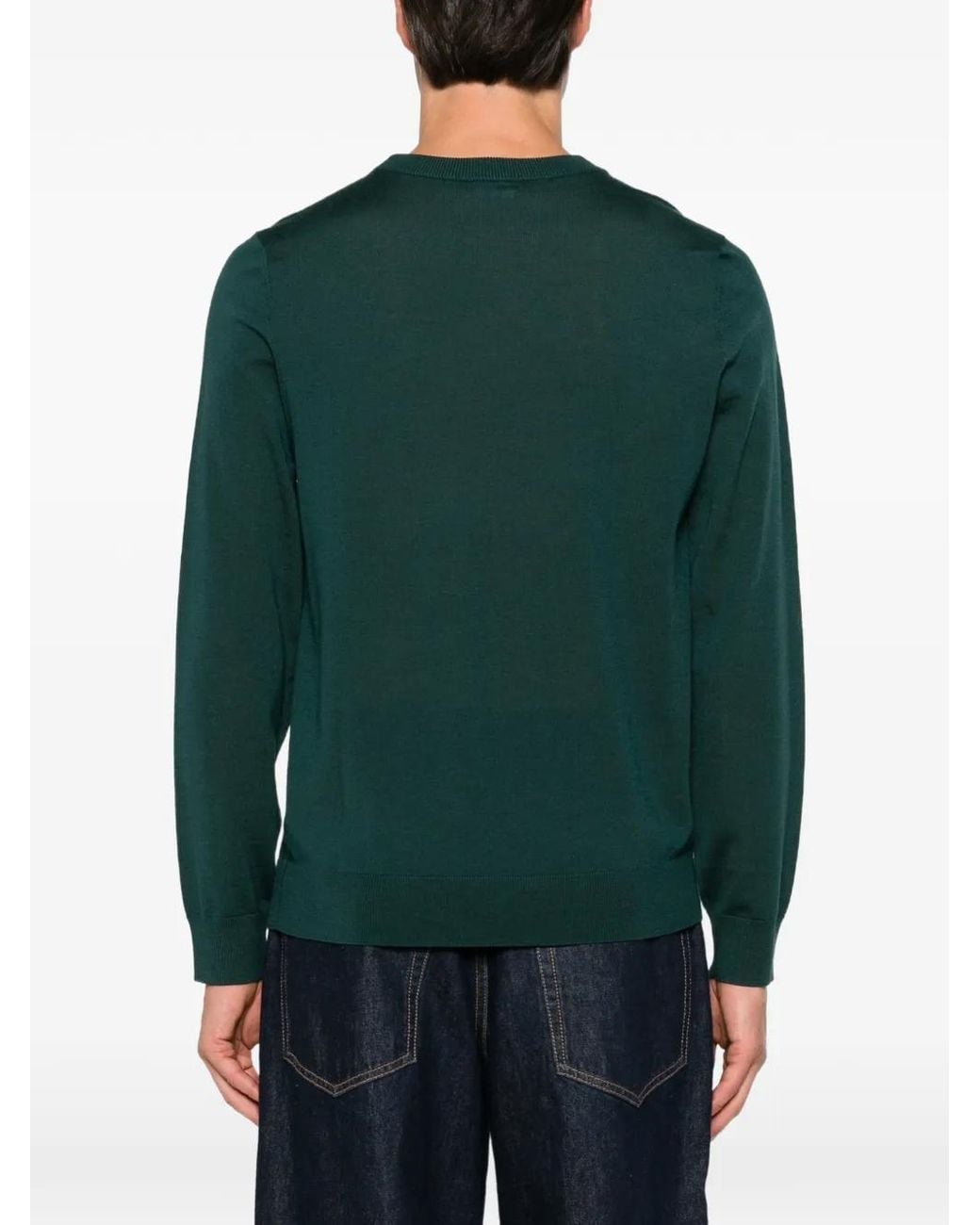 Paul Smith Green Crew-Neck Sweater for men