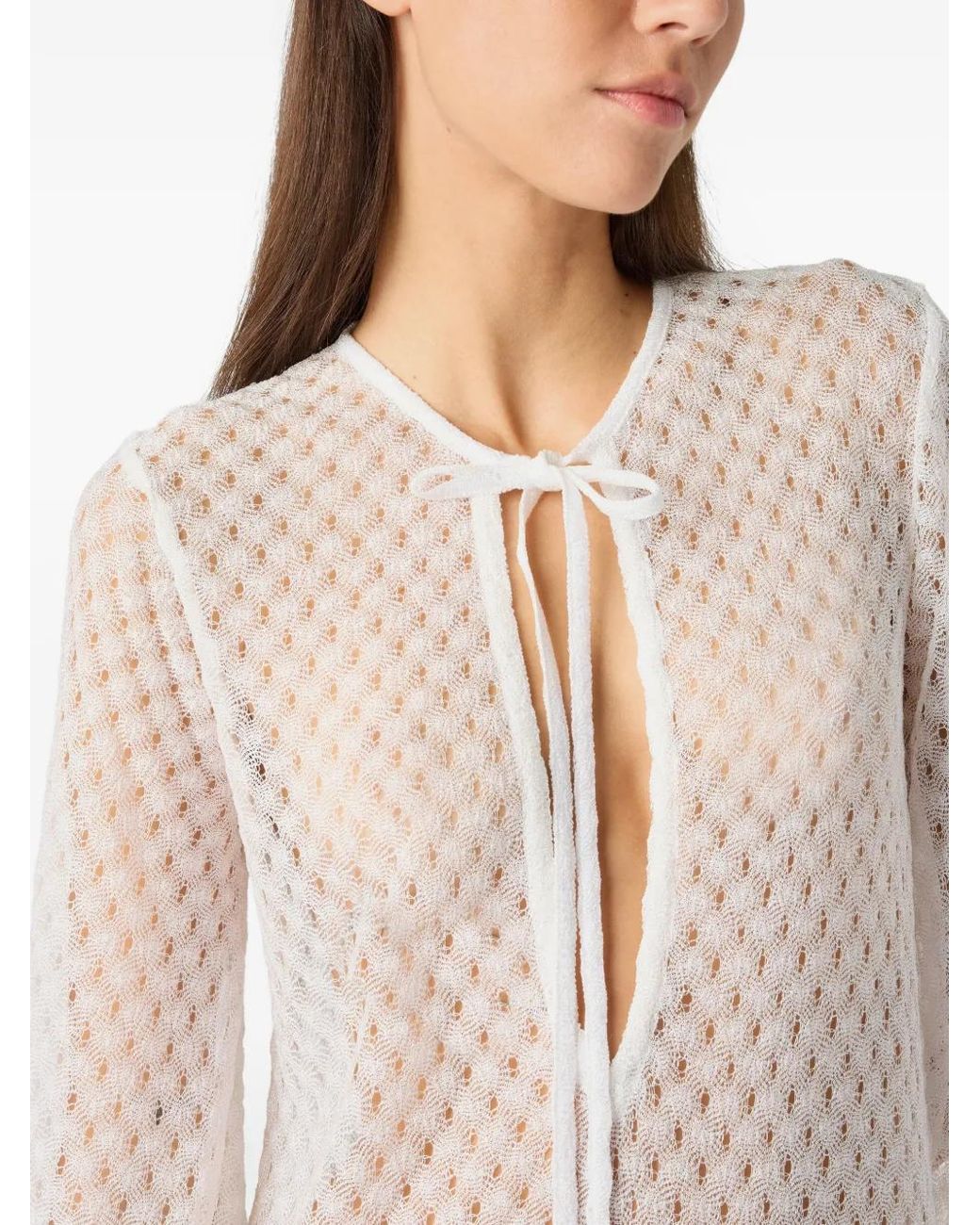 Missoni White Long Cover-Up Dress