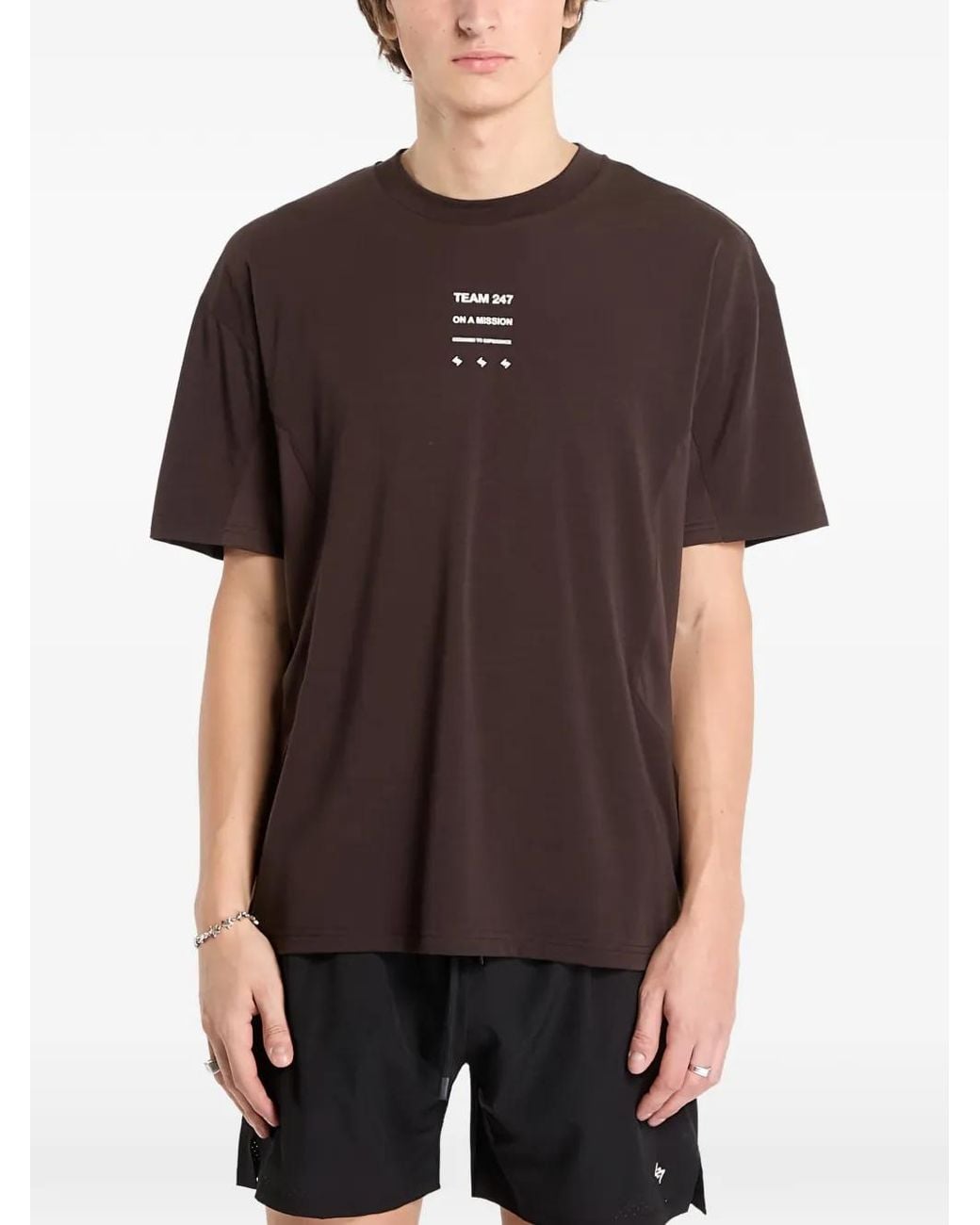 Represent Black 247 Uprising Oversized T-Shirt for men