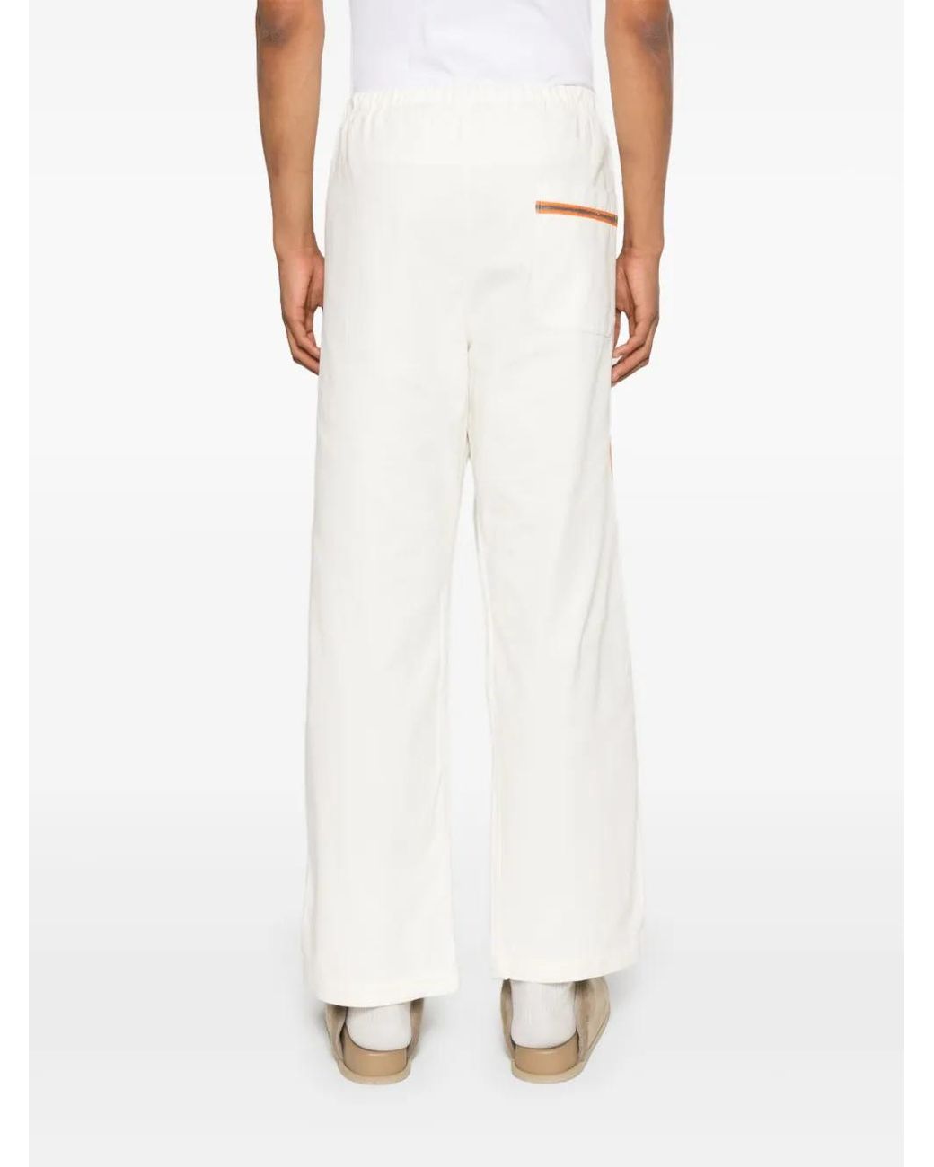 Bode White Baseball Trousers for men