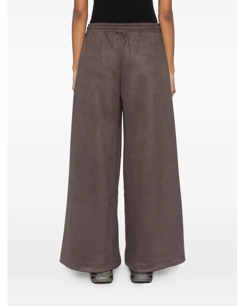 Adidas Gray Adilenium Season 6 Side-Stripe Faux-Seude Track Pants