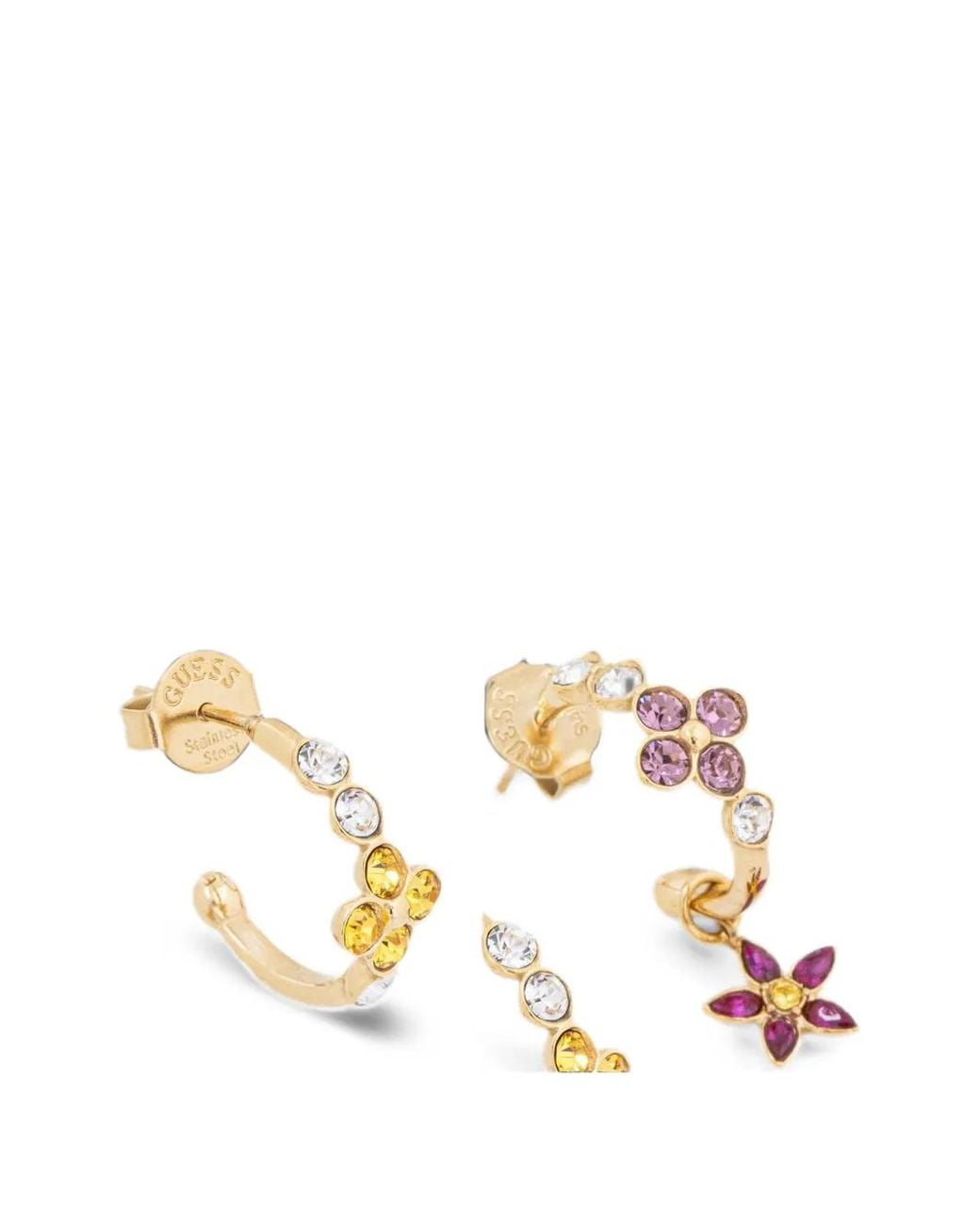 Guess Metallic Secret Garden Earrings