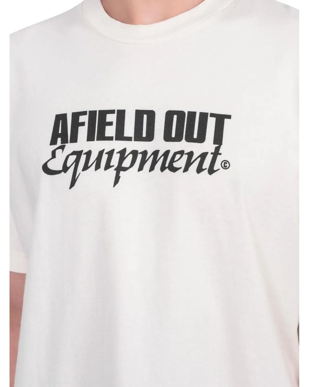 Afield Out T-Shirt Met Logoprint in het White voor heren