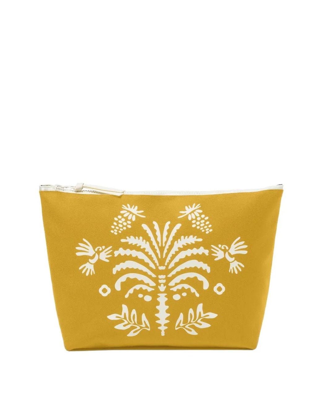 Eres Metallic Sun Point Mahar Floral-Print Clutch Bag