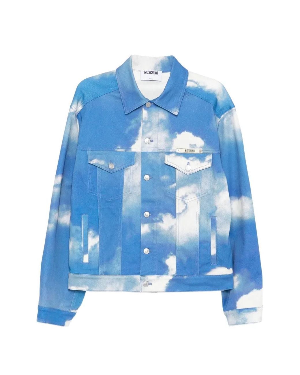 Moschino Jacke Mit Wolken-Print in Blue für Herren