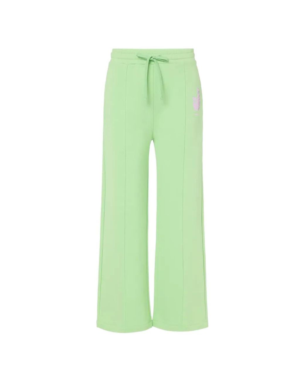 Iceberg Green Pantalon Palazzo À Ornements Strassés Et Lien De Resserrage