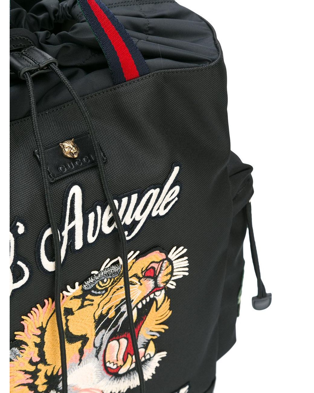 Gucci L'aveugle Par Amour Backpack in Black for Men | Lyst
