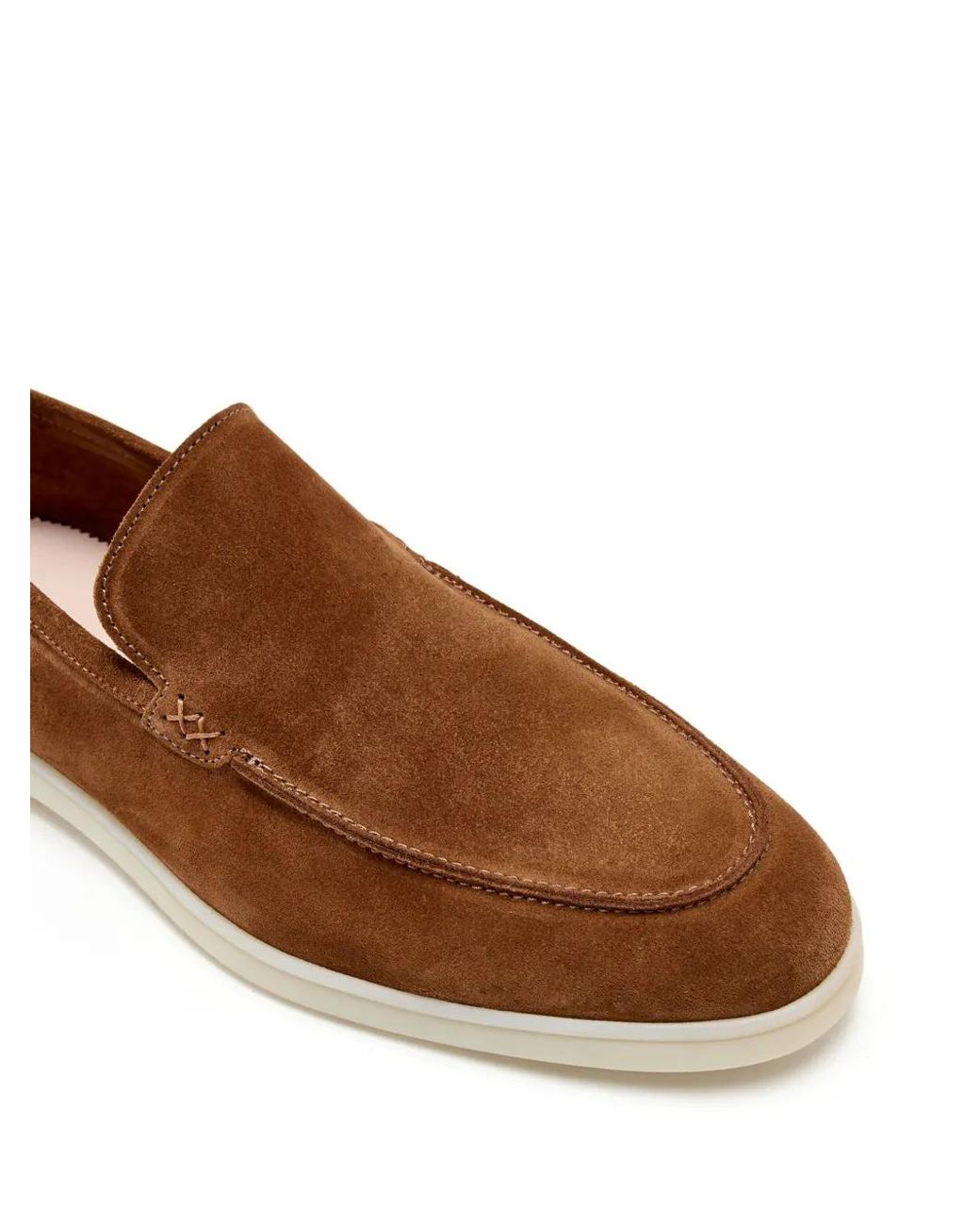 Forsa Brown Suede Loafers for men
