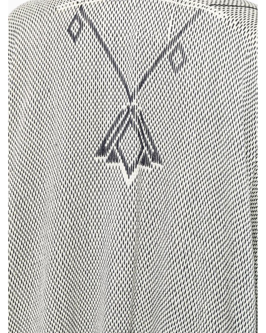 Voz Gray Double V-Neck Merino Shawl