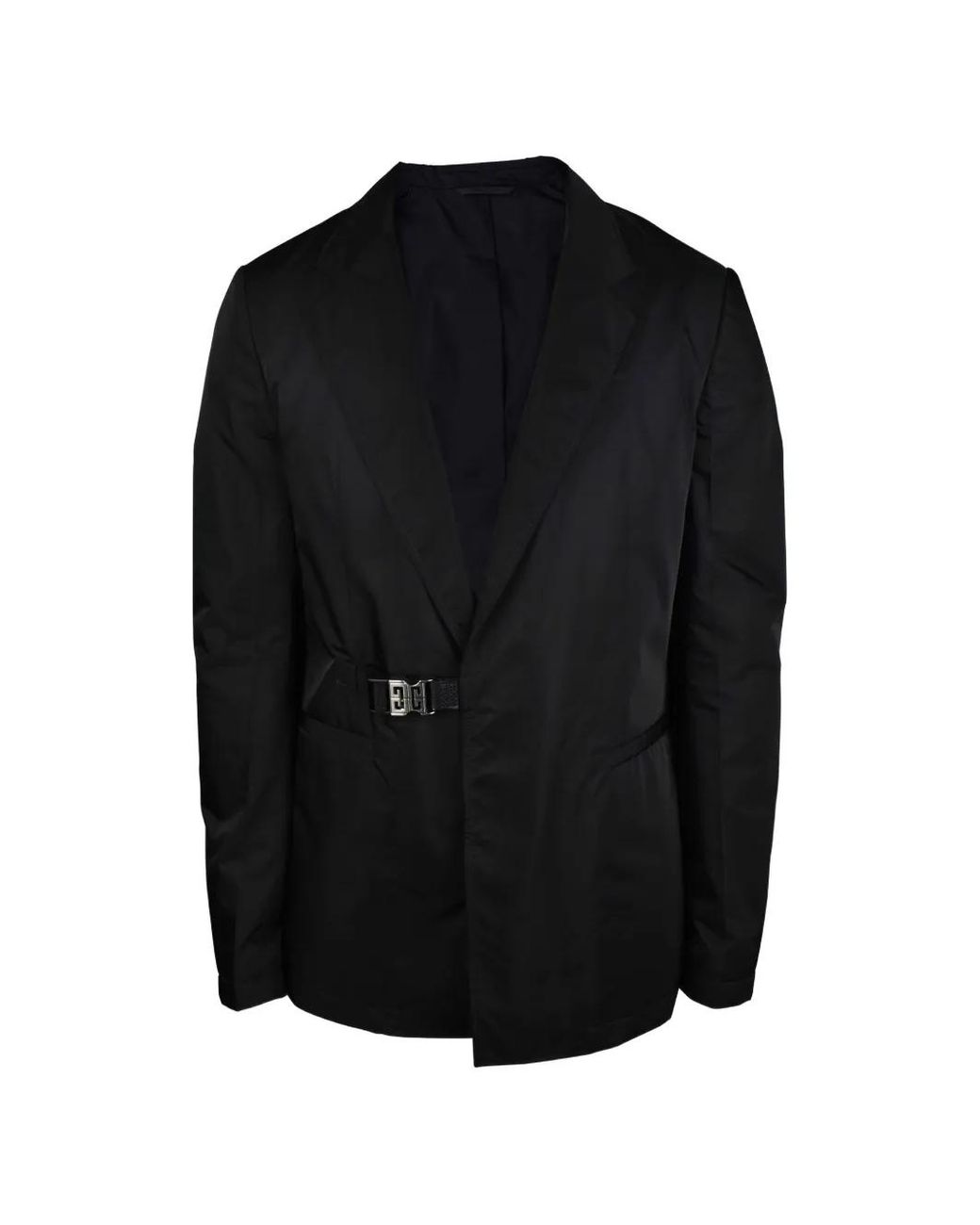 Givenchy Black 4G Buckle-Fastening Blazer for men