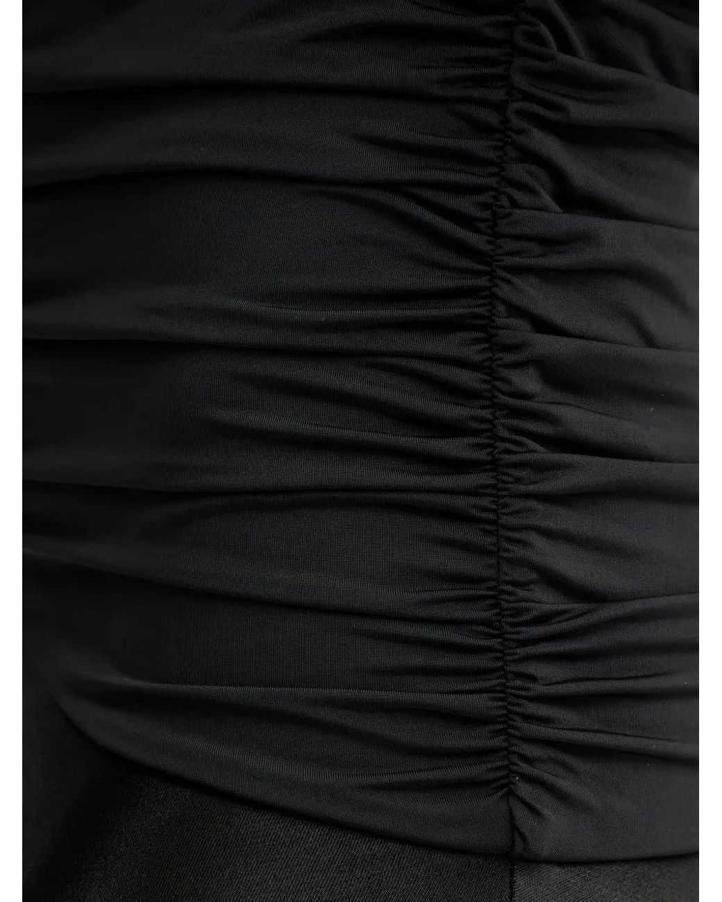 Bardot Black Lavanda V-Neck Ruched Dress