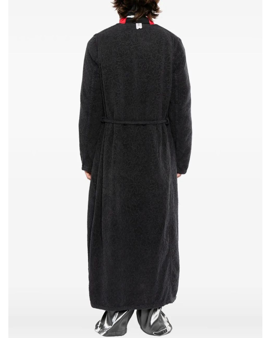 PROTOTYPES Black Bathrobe Bomber for men