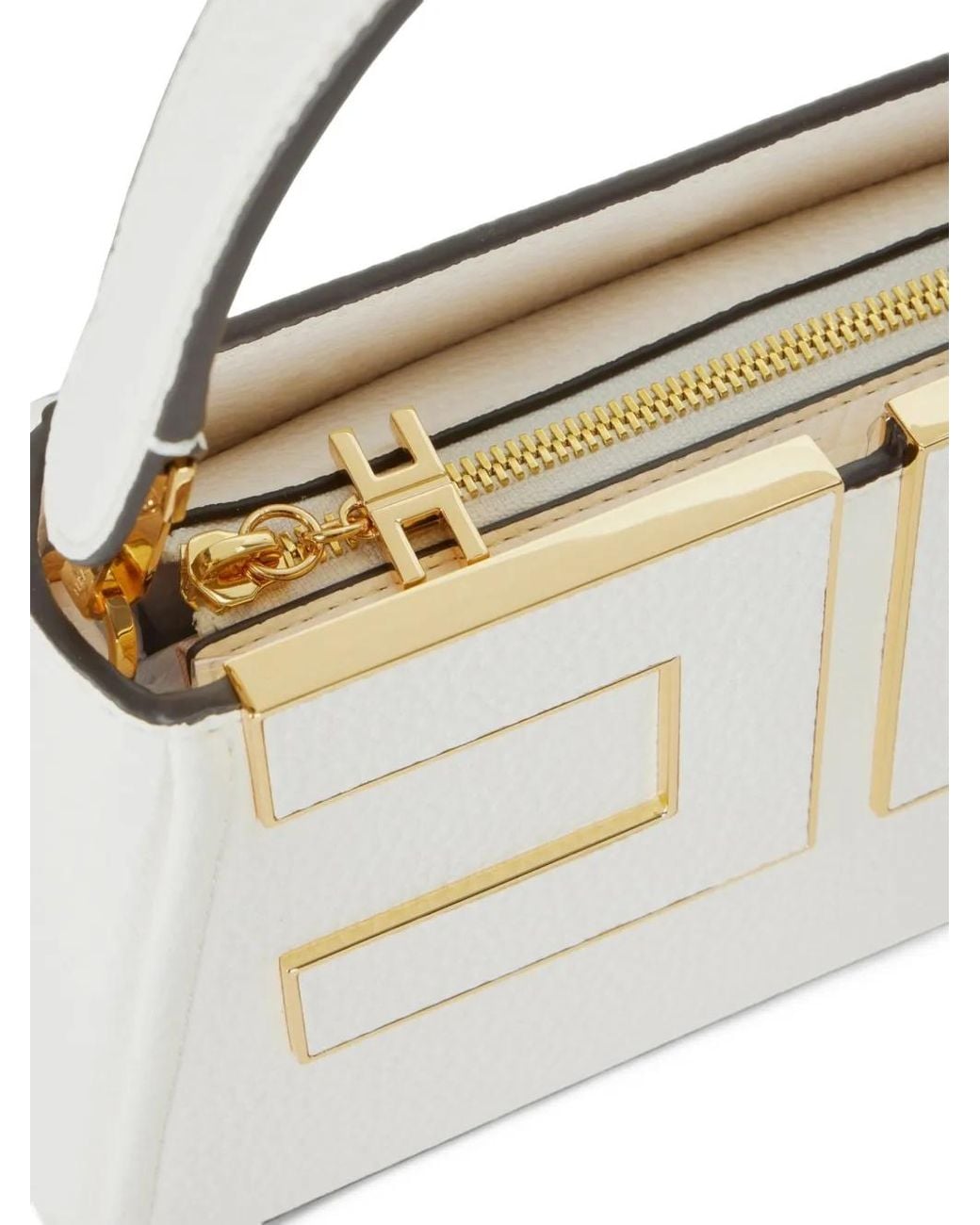 Elisabetta Franchi White Handbag With Logo
