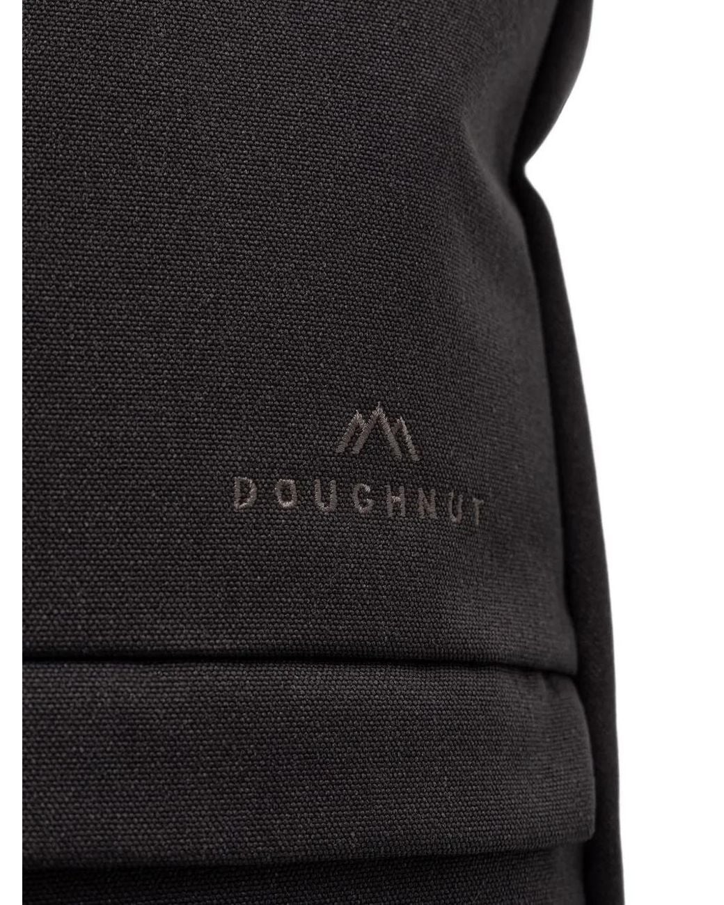 Doughnut Black Roll-Top Buckle-Fastening Backpack
