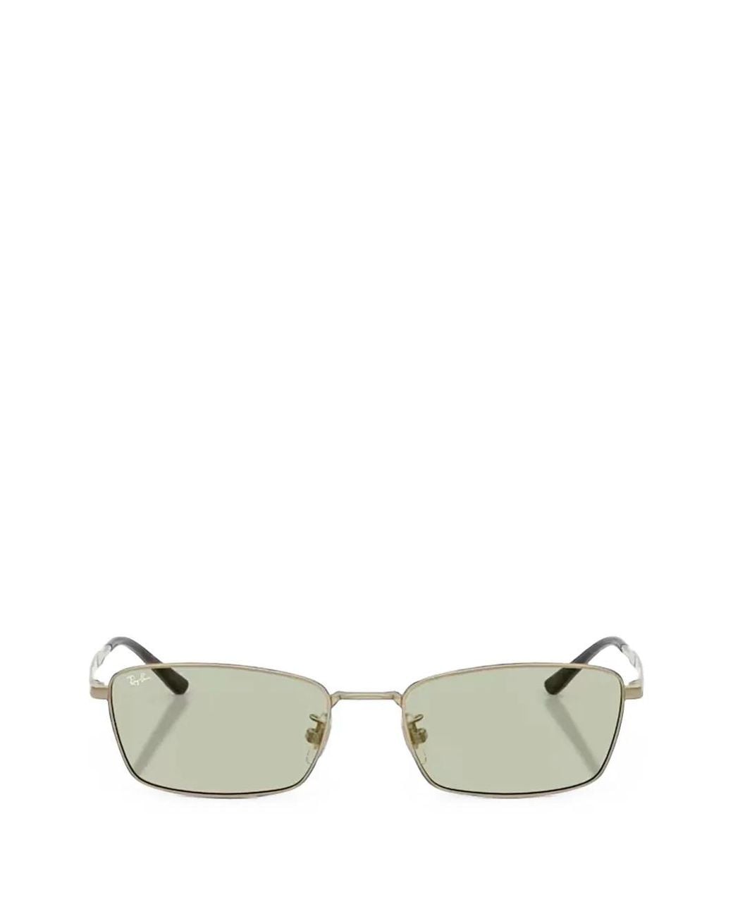 Ray-Ban Metallic Rectangle-Frame Sunglasses