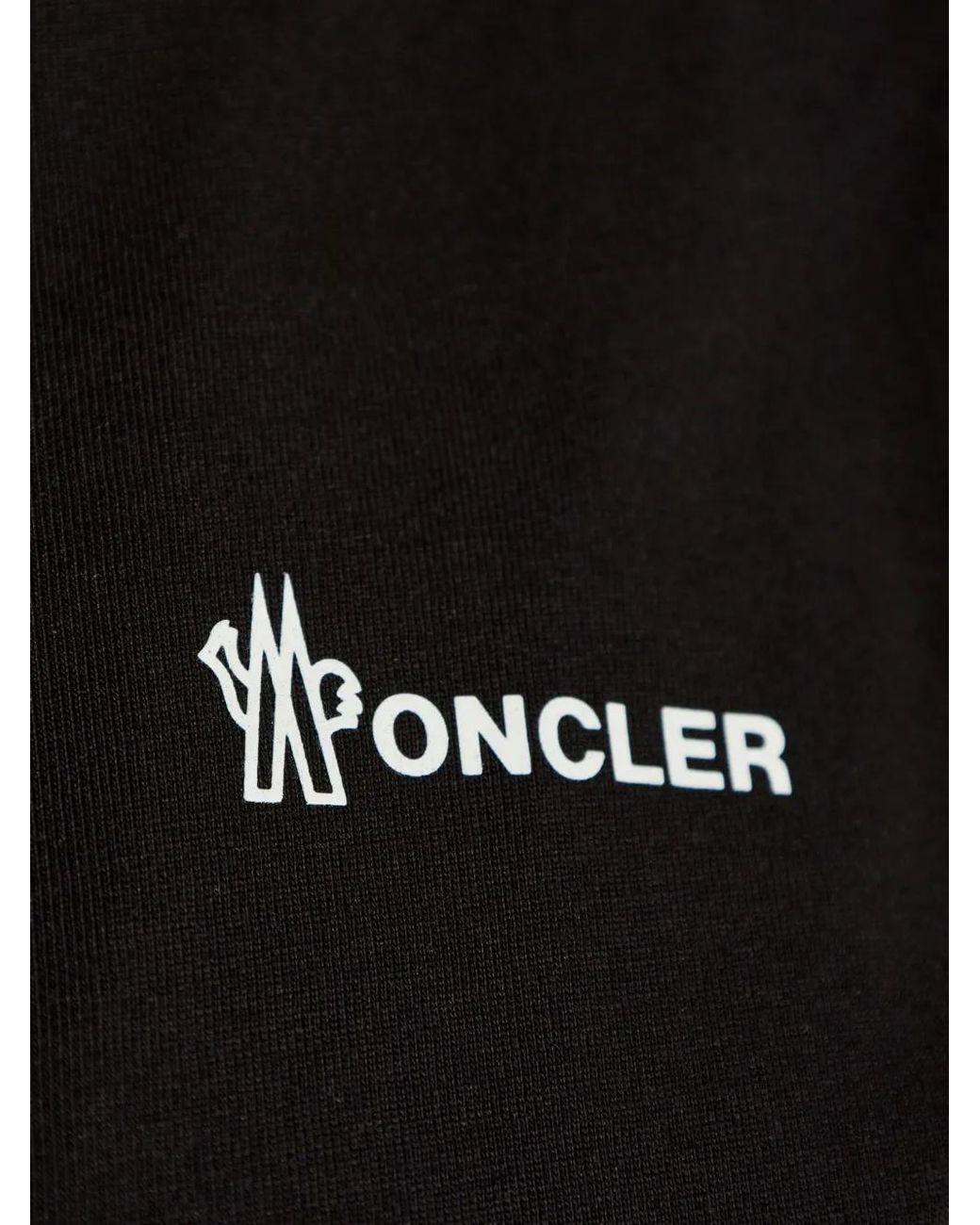 Moncler Black T-Shirts And Polos