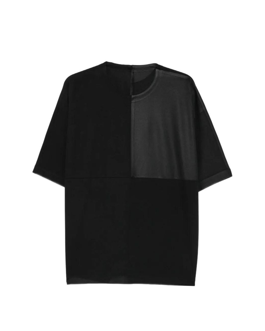 Issey Miyake Black Patchwork T-Shirt for men