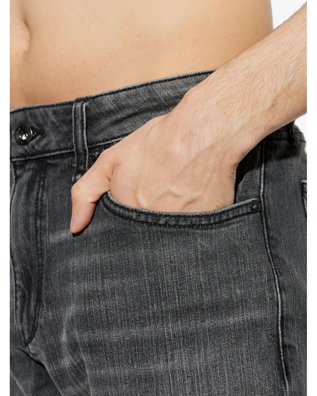 Rag & Bone Athletic Straight Jeans in het Gray voor heren