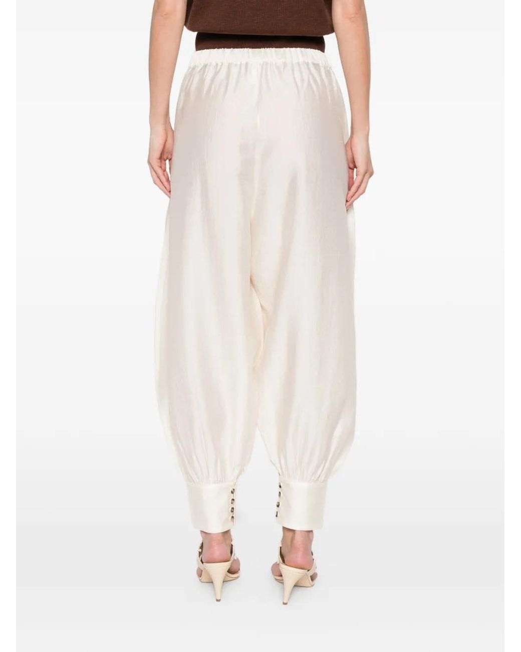 Cordera Elastische Broek in het White