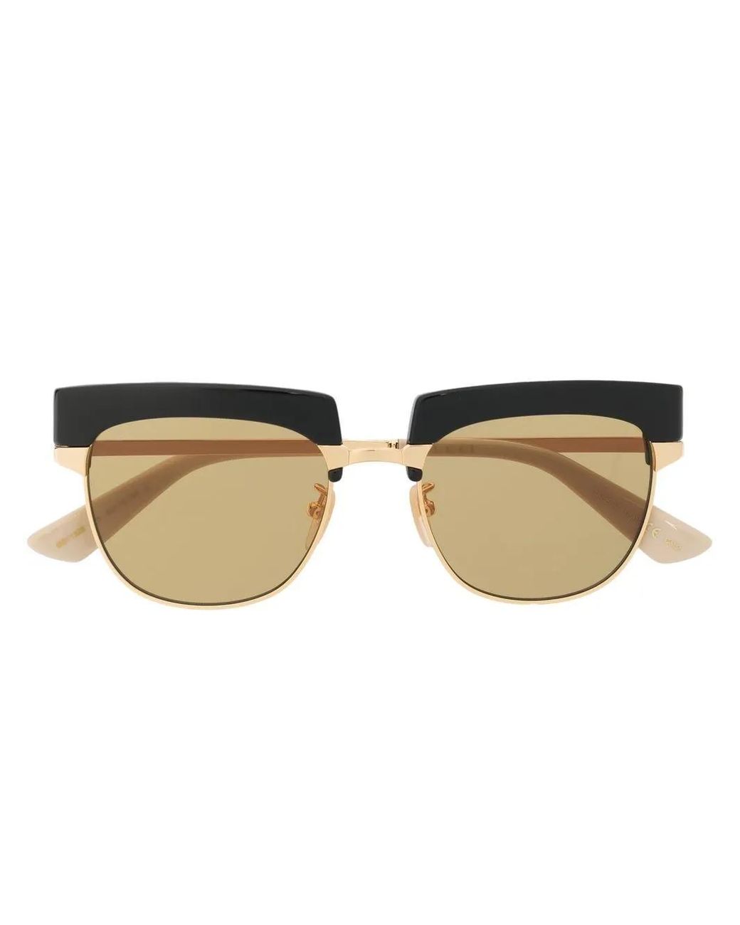 Gucci Natural Interchangeable-Rim Round Sunglasses for men