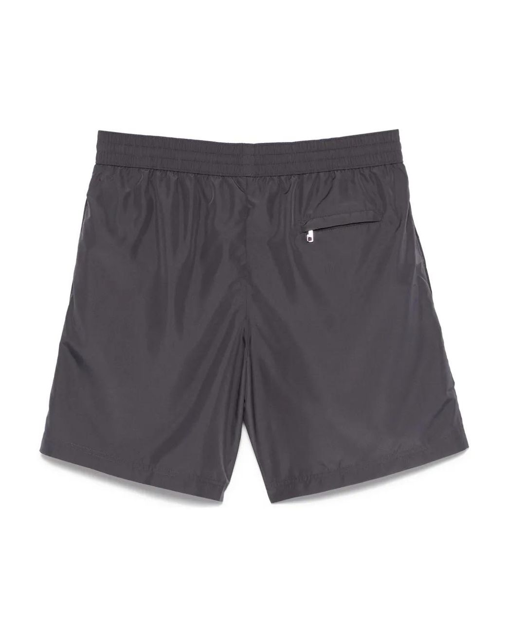 Dolce & Gabbana Gray Mid-Length Swim Trunks With Tag for men