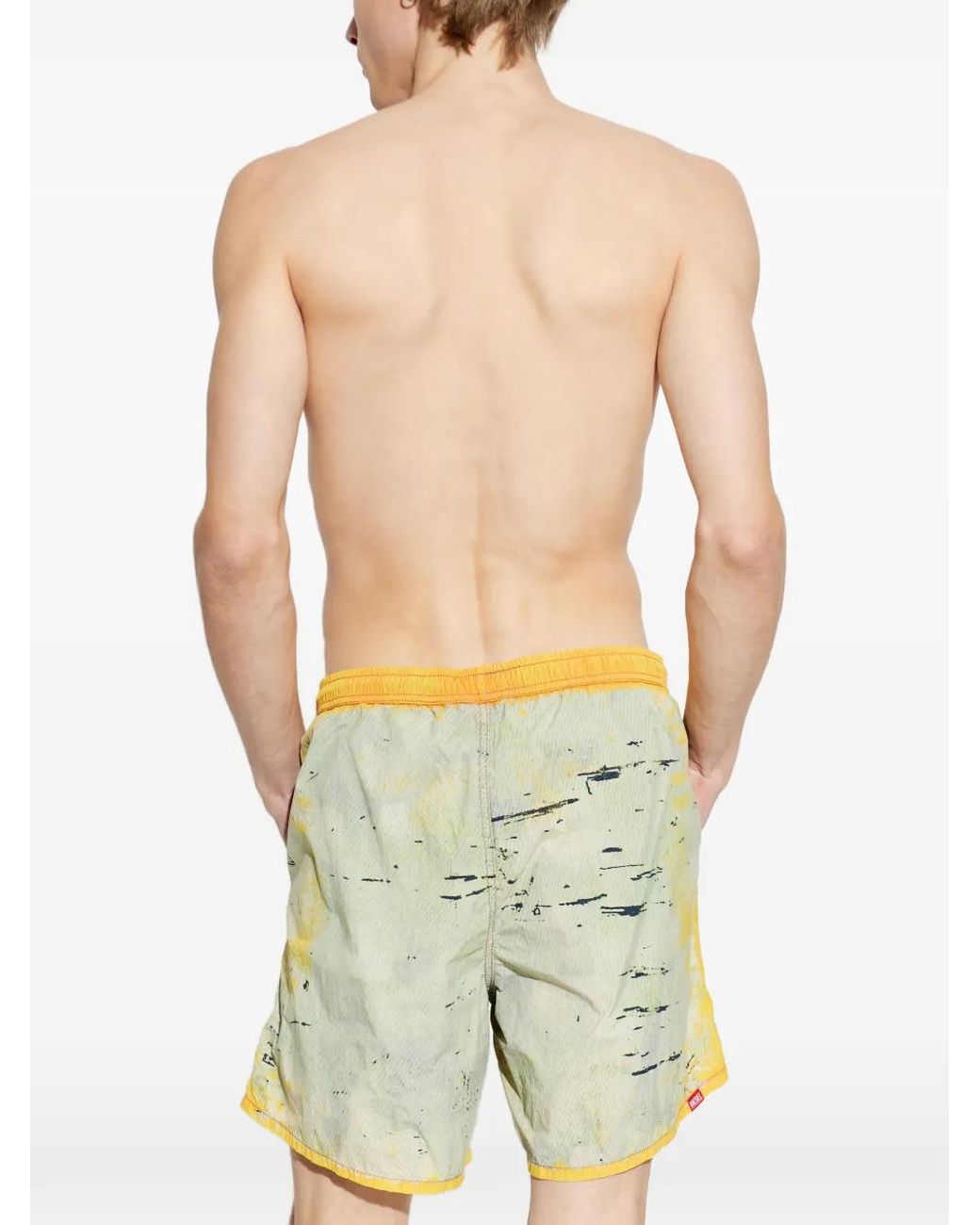 DIESEL Yellow Soccer-41-Utlt Swim Shorts for men