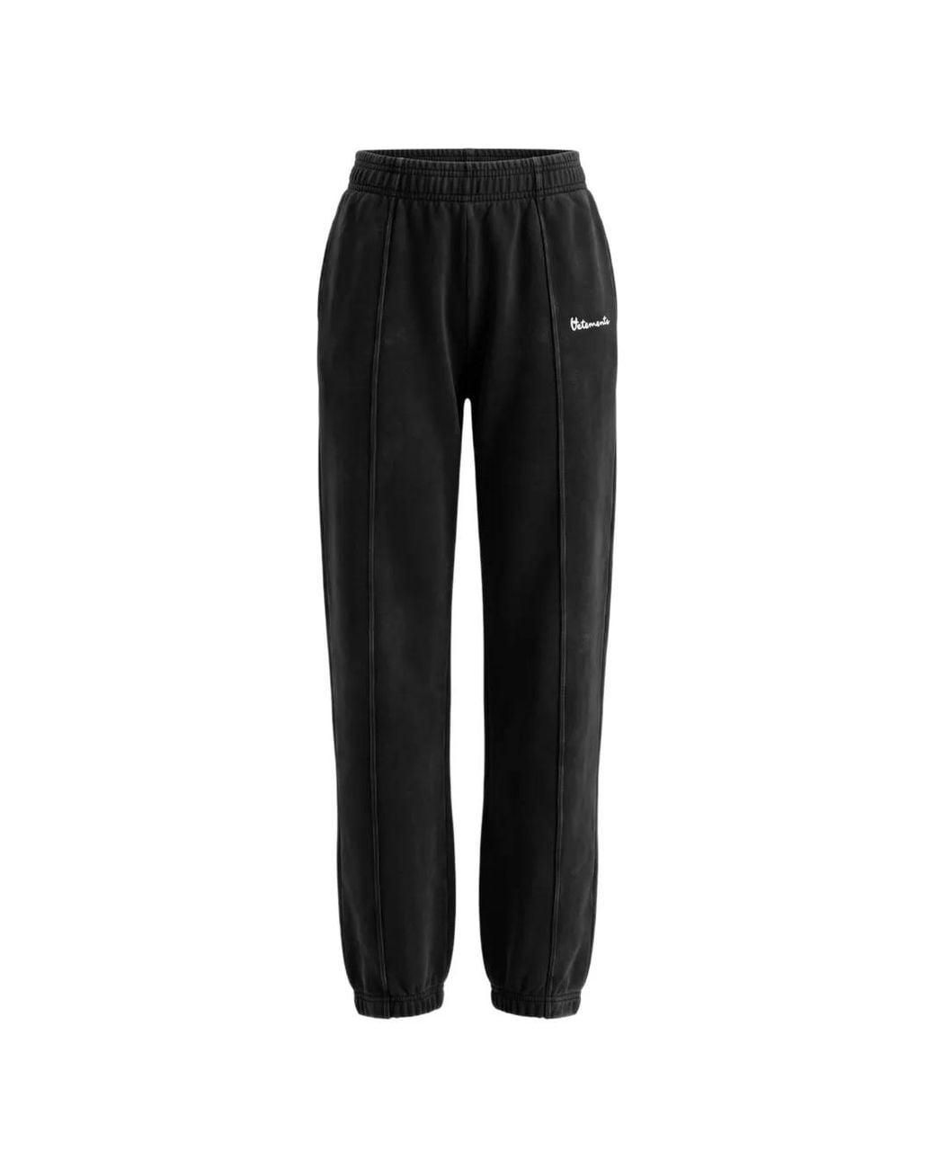 Vetements Black Logo-Embroidered Track Pants