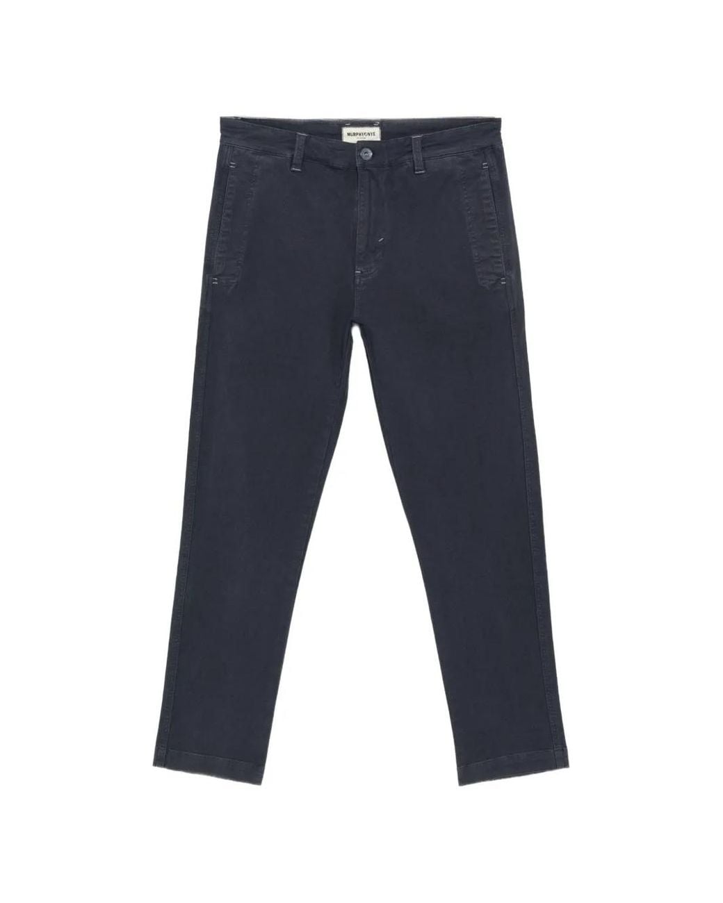 Murphy & Nye Blue Pantalon Droit À Poches Plaquées for men