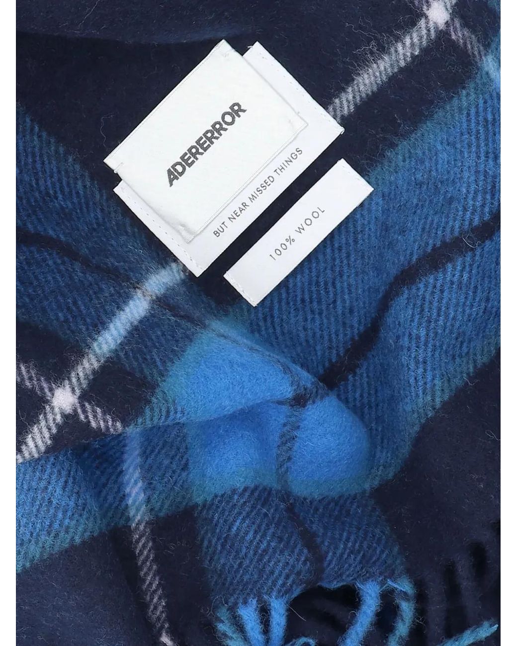 Adererror Blue Faylen Muffler Scarf for men