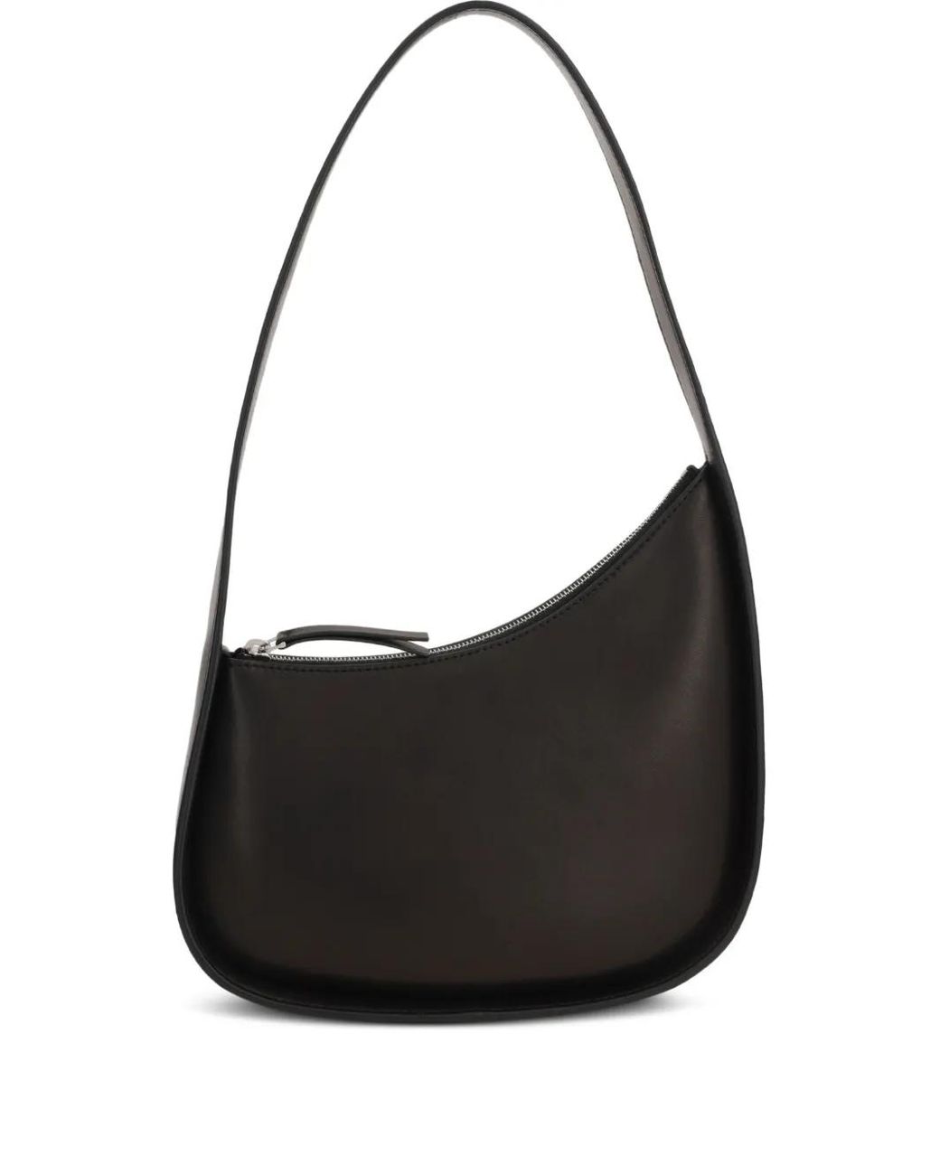 The Row Black Crescent Zip Shoulder Bag