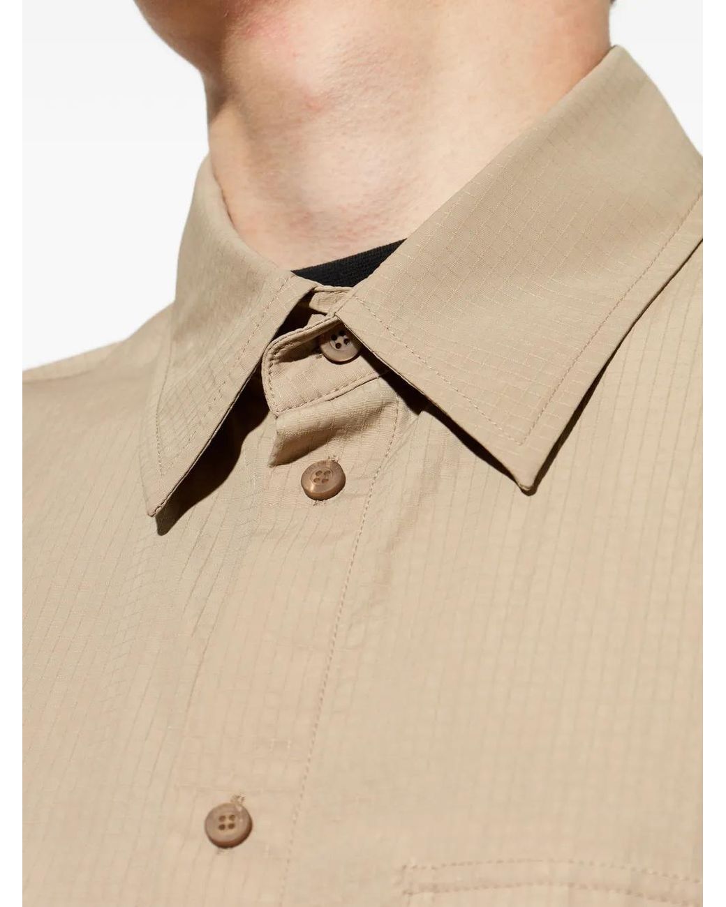 Balenciaga Natural Short-sleeve Pocket Shirt for men
