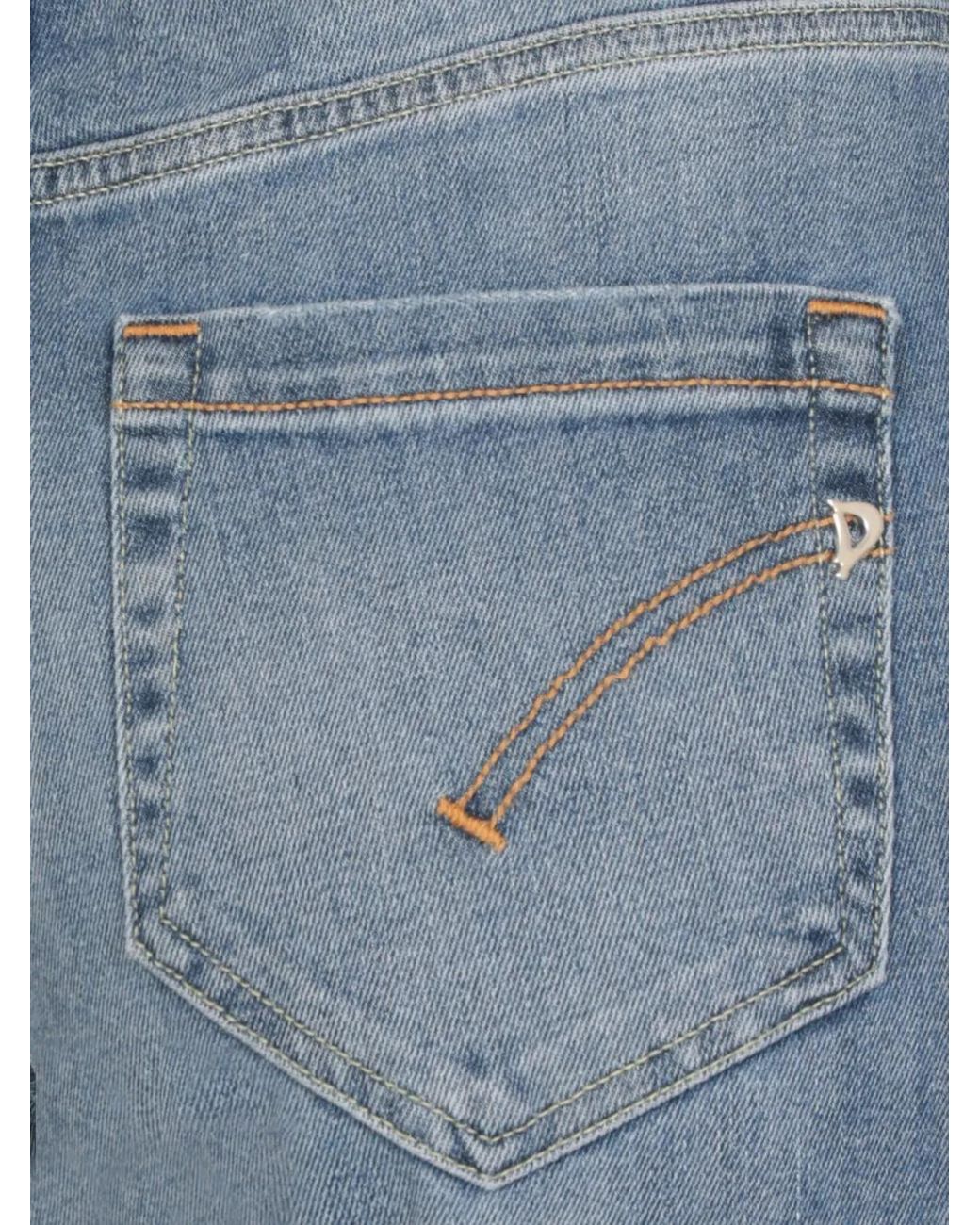Dondup Blue Jeans Mit Logo-Patch