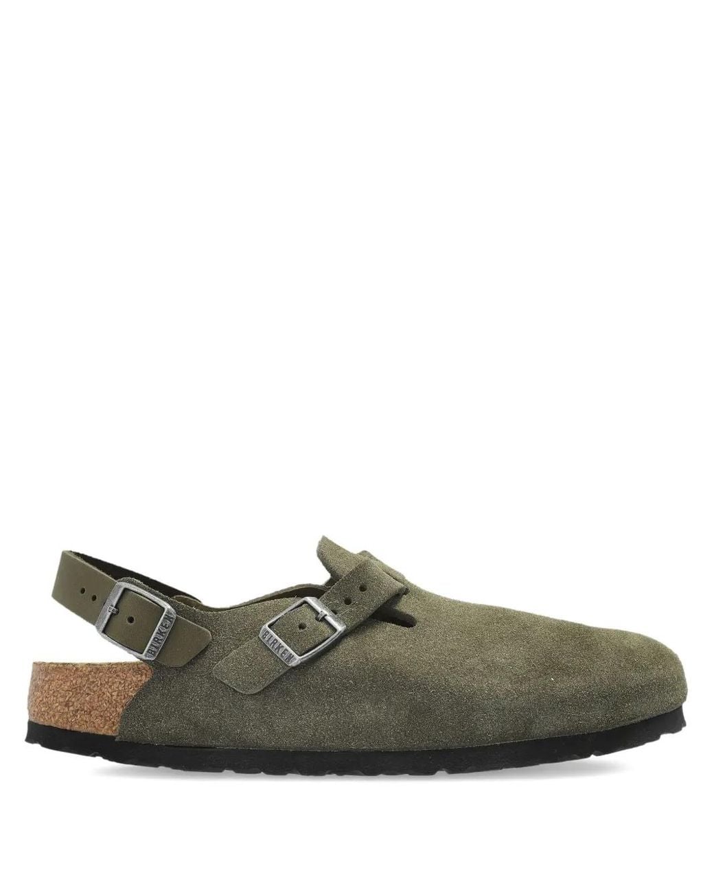 Birkenstock Green Tokio Buckle Slingback Mules