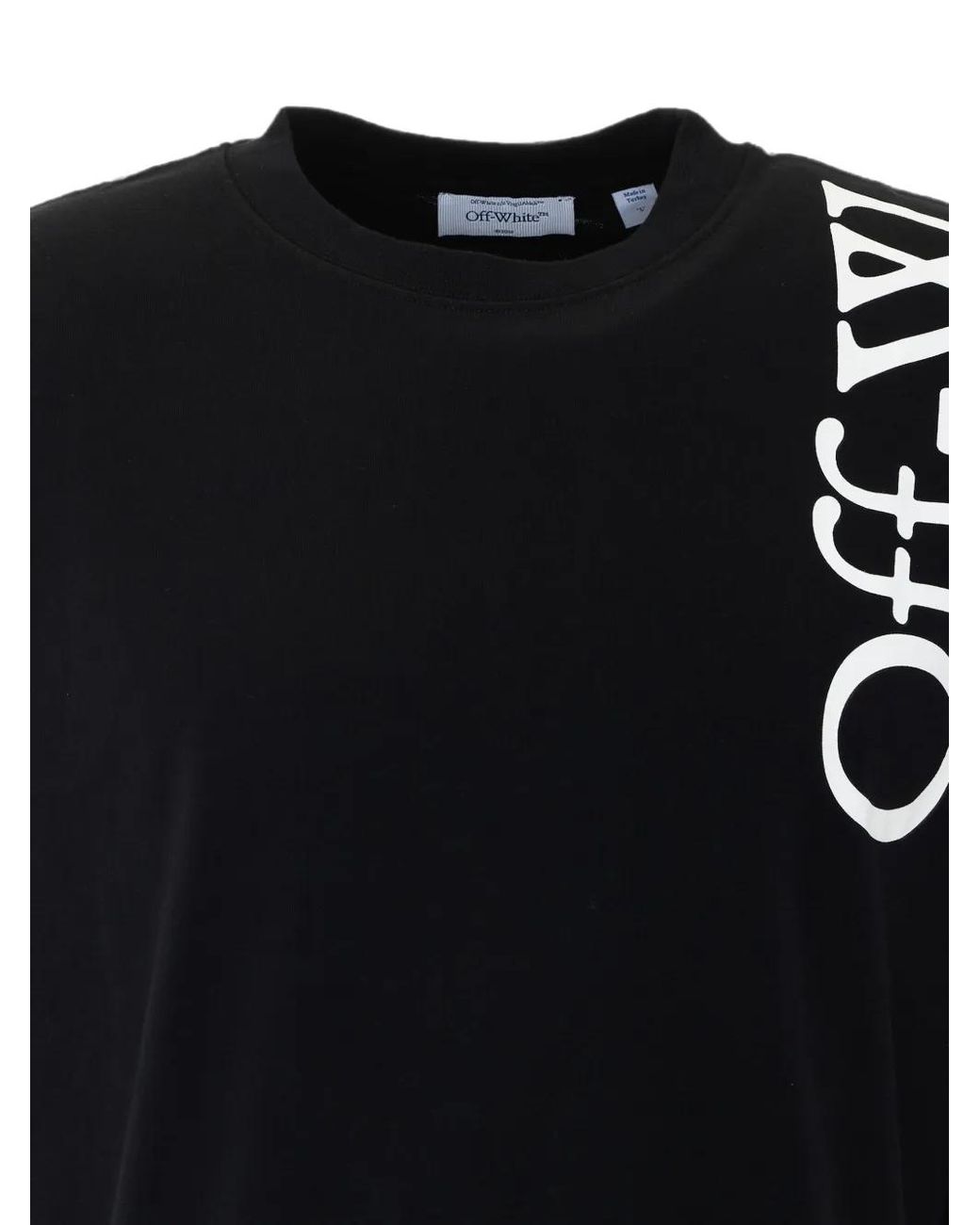 Off-White c/o Virgil Abloh Black Logo-Print T-Shirt for men