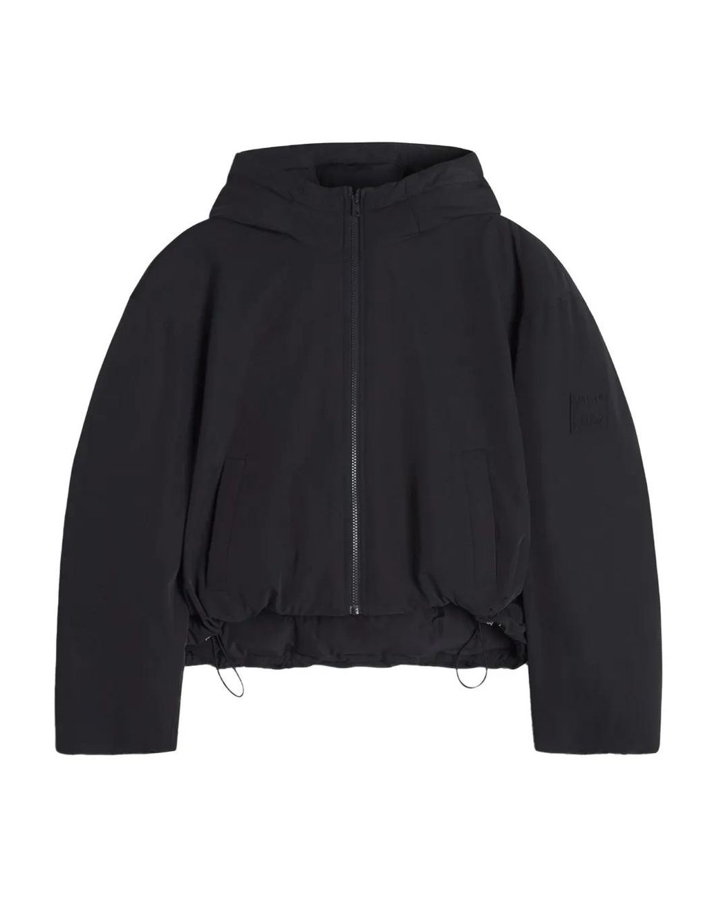 Maison Kitsuné Blue Hooded Zip-Up Puffer Jacket