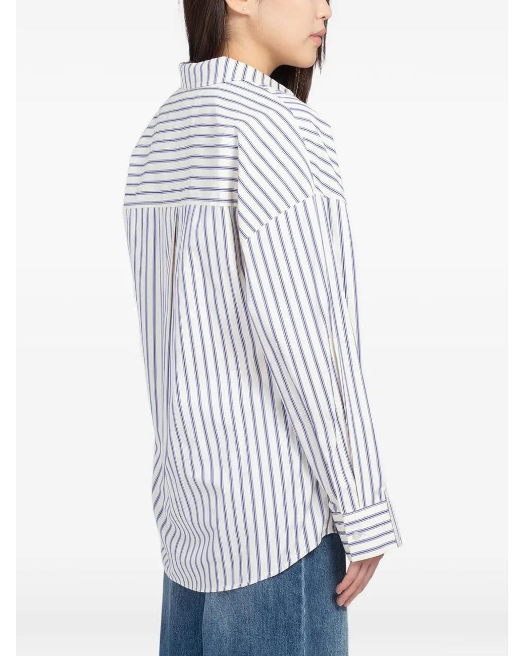 Minimum White Marley Striped Shirt